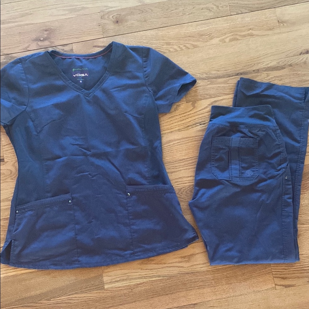 Dark gray Scrub Set